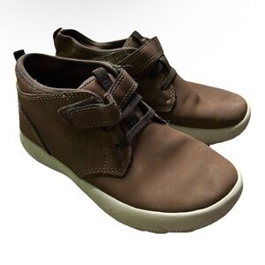 Sperry Toddler Boy Brown Leather Shoes Size 12